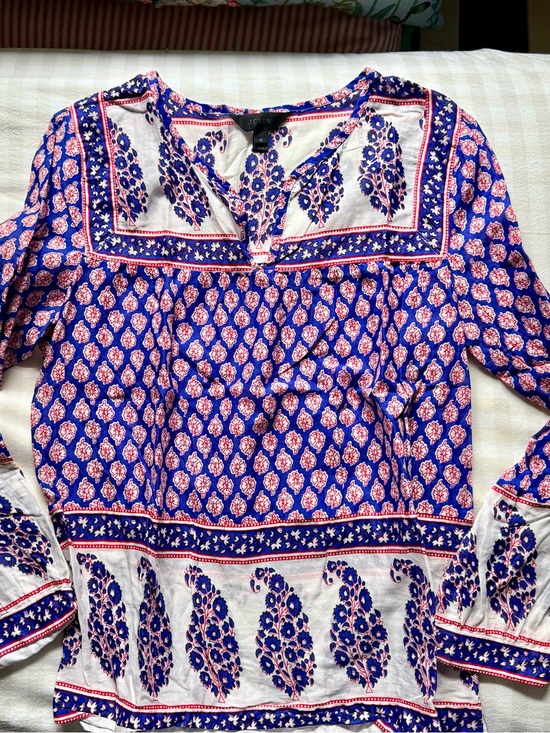 J. Crew Tops - JCrew Blue Long-Sleeve Women's blouse